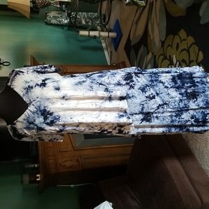 Tie dyed maxi skirt set